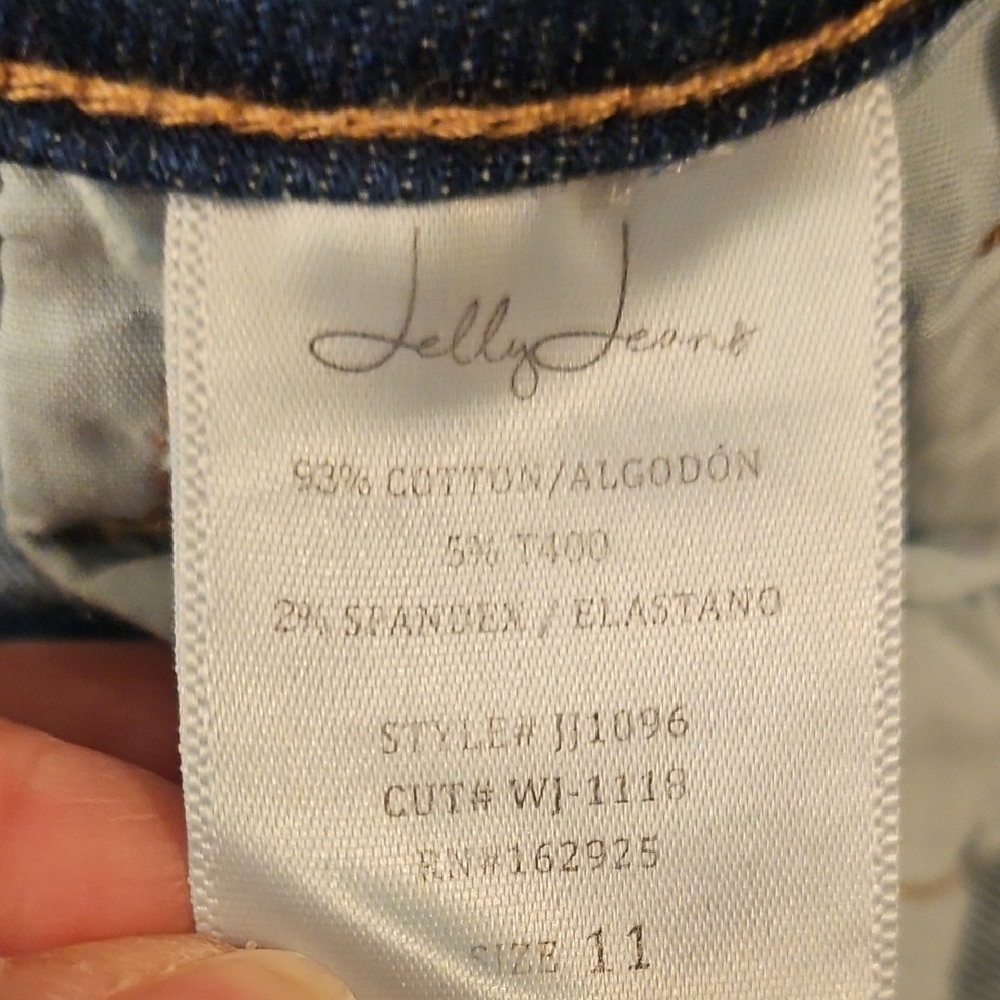 Jelly Beans Distressed Hem Straight Leg  Jeans - Picture 8 of 8